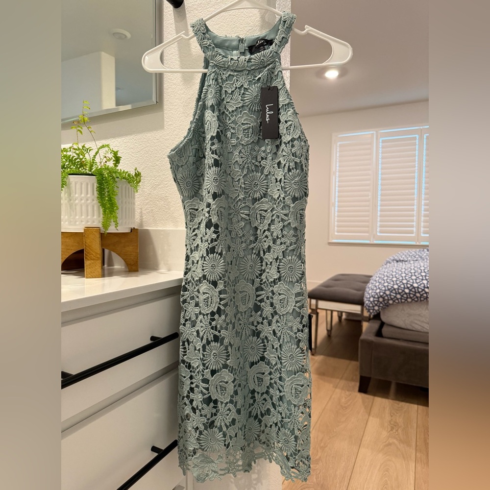 NWT Lulus mint green floral dress size XS